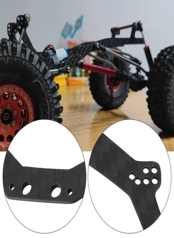 ECSiNG 1 Set Carbon Fiber Chassis Side Plates Girder Rails Upgrade Part Compatible with Axial AX24 1/24 RC Crawler, Left and Right - Image 4